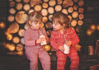 kids wearing pajamas